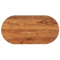 Tablero de Mesa Ovalado de Madera Maciza de Acacia 100x50x3,8 cm