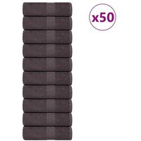 Paños de Baño Vidaxl 50 Uds 15x21 Cm Blanco Antracita