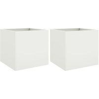 Jardineras 2 Unidades Acero Vidaxl 49x47x46 cm