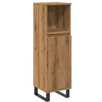Armario de Baño Vidaxl Roble Artisan 30x30x100 Cm