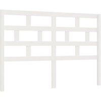 Cabecero de Cama Panel Madera Pino Blanco 166x4x100 cm