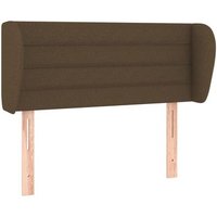Cabecero Cama Panel Tela Gris Oscuro 103x23x78/88 Cm Cfw514521