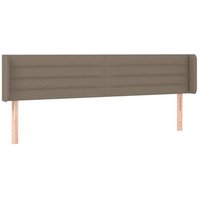 Cabecero Cama Panel Tela Taupe 163x16x78/88 Cm Cfw825260