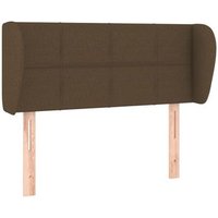 Cabecero Cama Tapizado Marrón 83x23x78/88 Cm