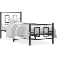 Cama Metálica Individual con Cabecero 80x200 cm