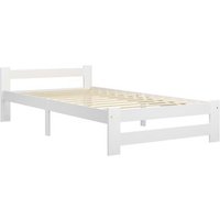 Cama Individual de Madera de Pino Macizo 100x200 cm