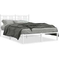Estructura de Cama Matrimonial Metálica con Cabecero 120x200 cm