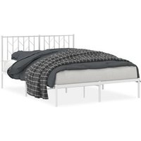 Cama Matrimonial de Metal con Cabecero 135x190 cm (CFW800765)