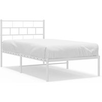 Cama Individual de Metal con Cabecero 100x200 cm