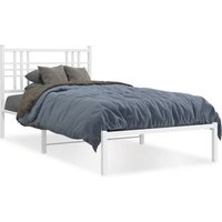 Cama Individual de Metal con Cabecero 90x200 cm