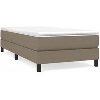 Cama Individual Estructura Box Spring Tela 80x200 Cm