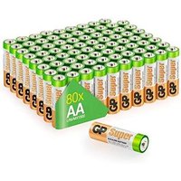 Pilas Alcalinas AA LR06 1.5V G-tech 80 Unidades