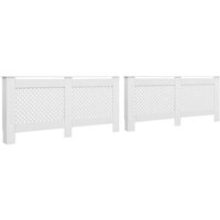 Cubiertas para radiador Vidaxl 2 unidades 172x19x81,5 cm